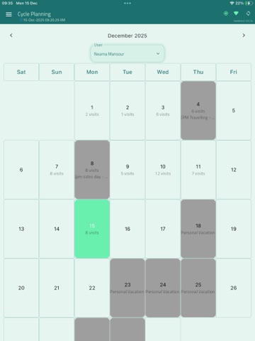 LiveRep (Pharma CRM) iPad screenshot
