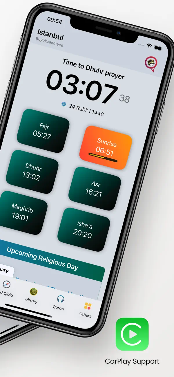 #2. Adhan Status (iOS) Ved: Toprak Kamuran