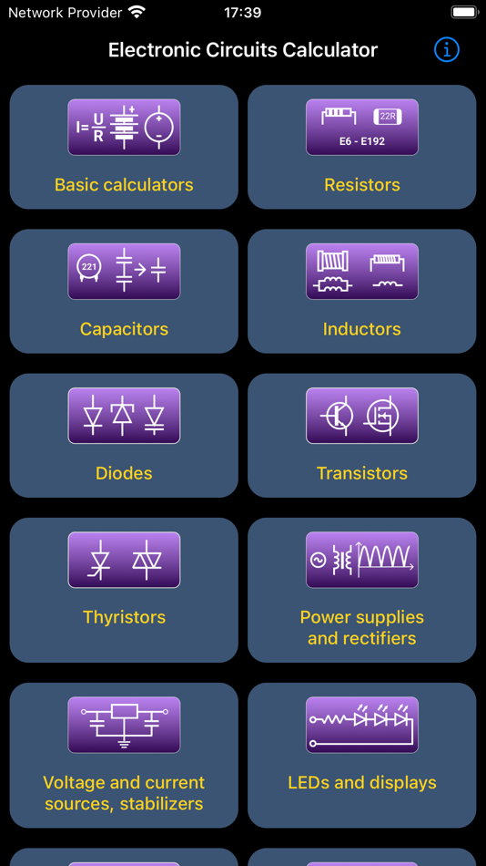#9. Electronic Circuits Calculator (iOS) 由: ALG Software Lab