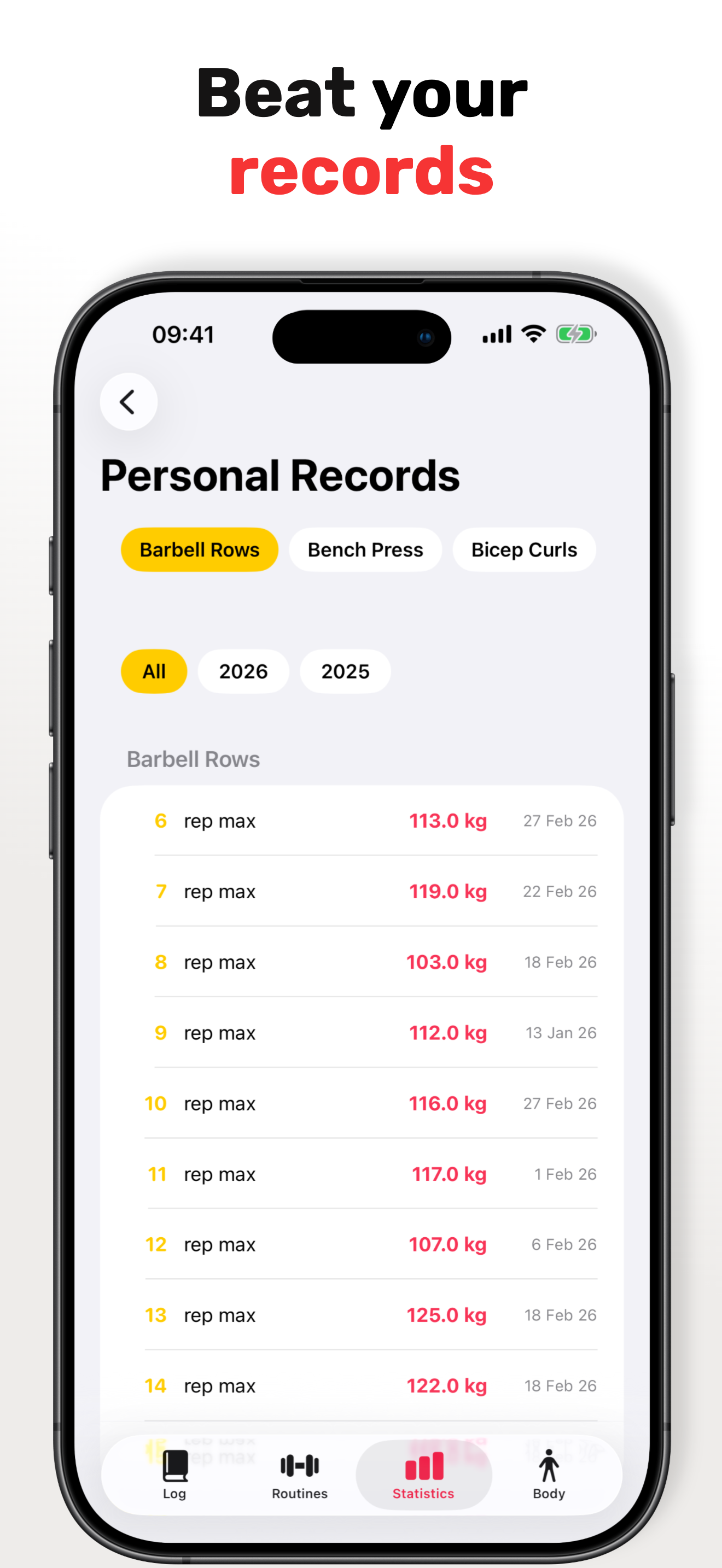 RepKit Workout Tracker Gym Log screenshot 5