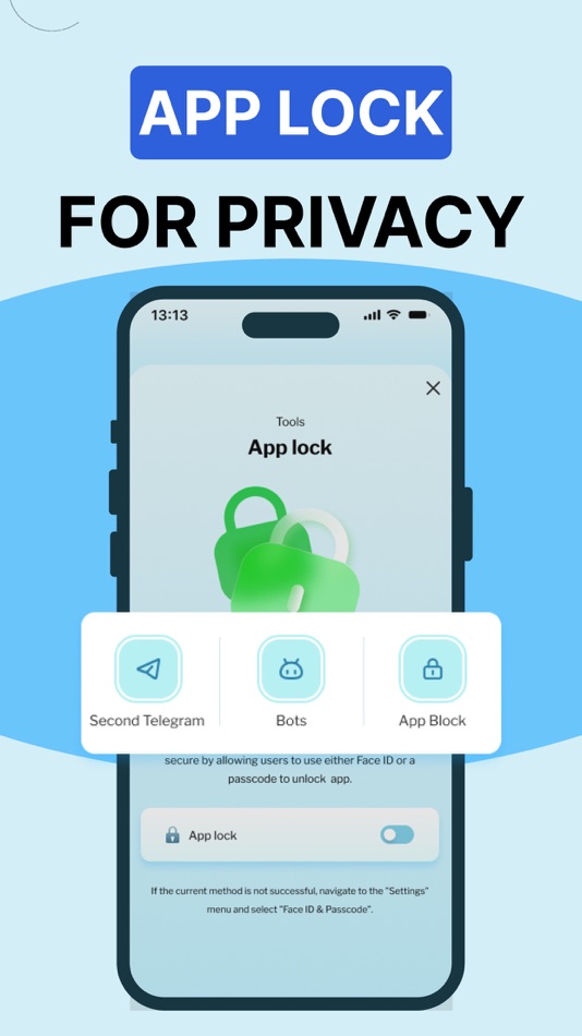 #2. Tele.Tools: Bots & Lock (iOS) Podle: Anna Chvertkova