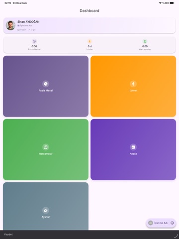 Overtime Logbook iPad screenshot