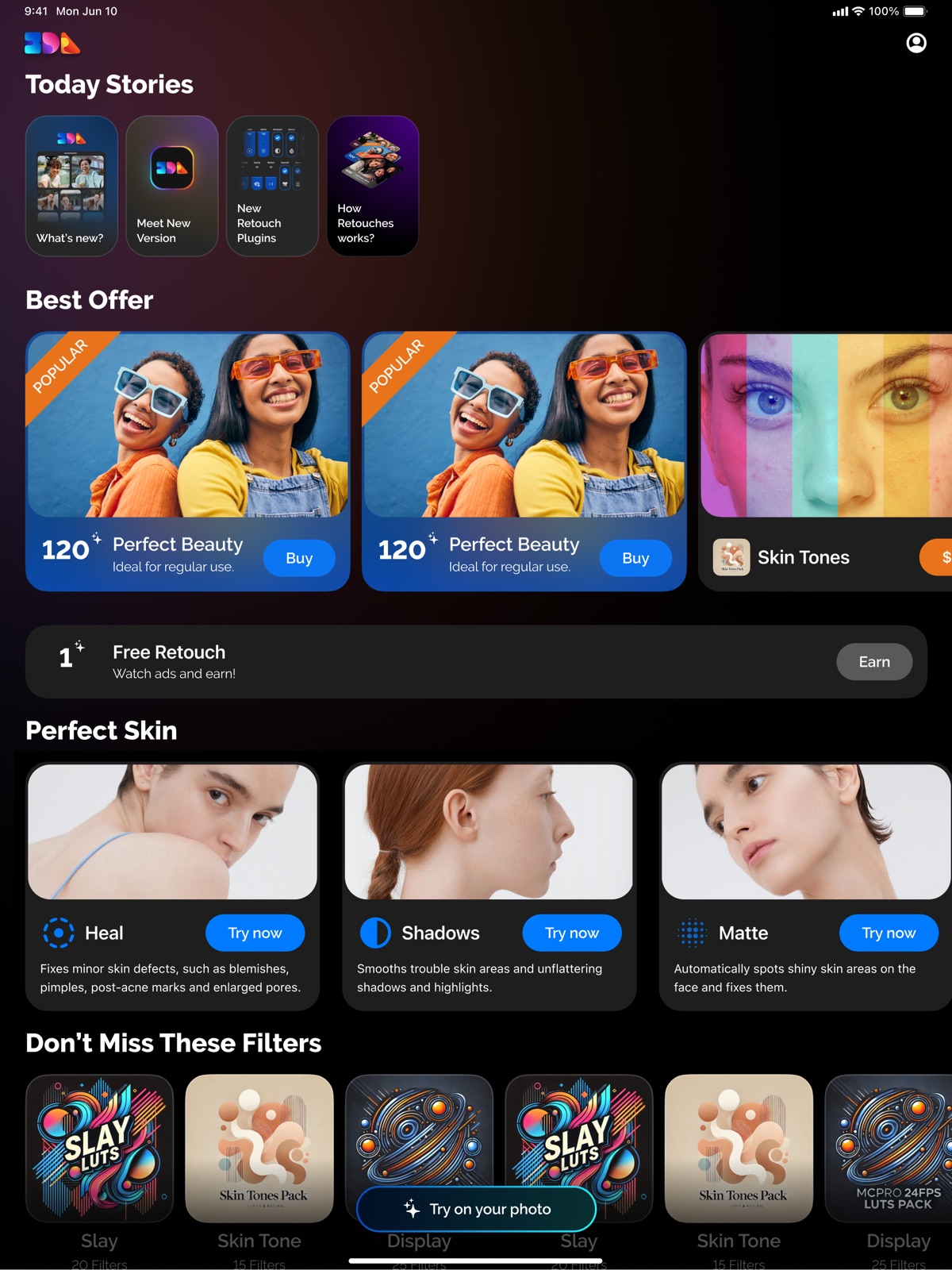 Retouch4me: 3DLUT Mobile ipad screenshot 1
