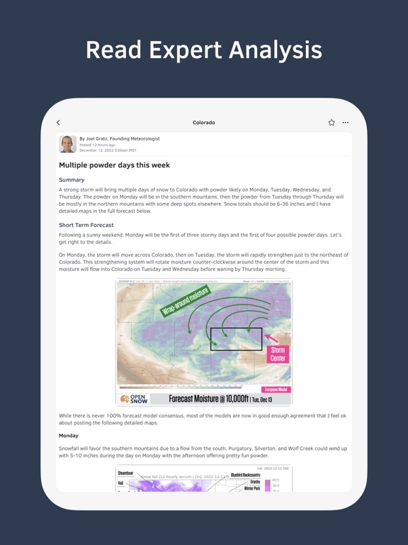 Screenshot #6 pour OpenSnow: Weather Forecast