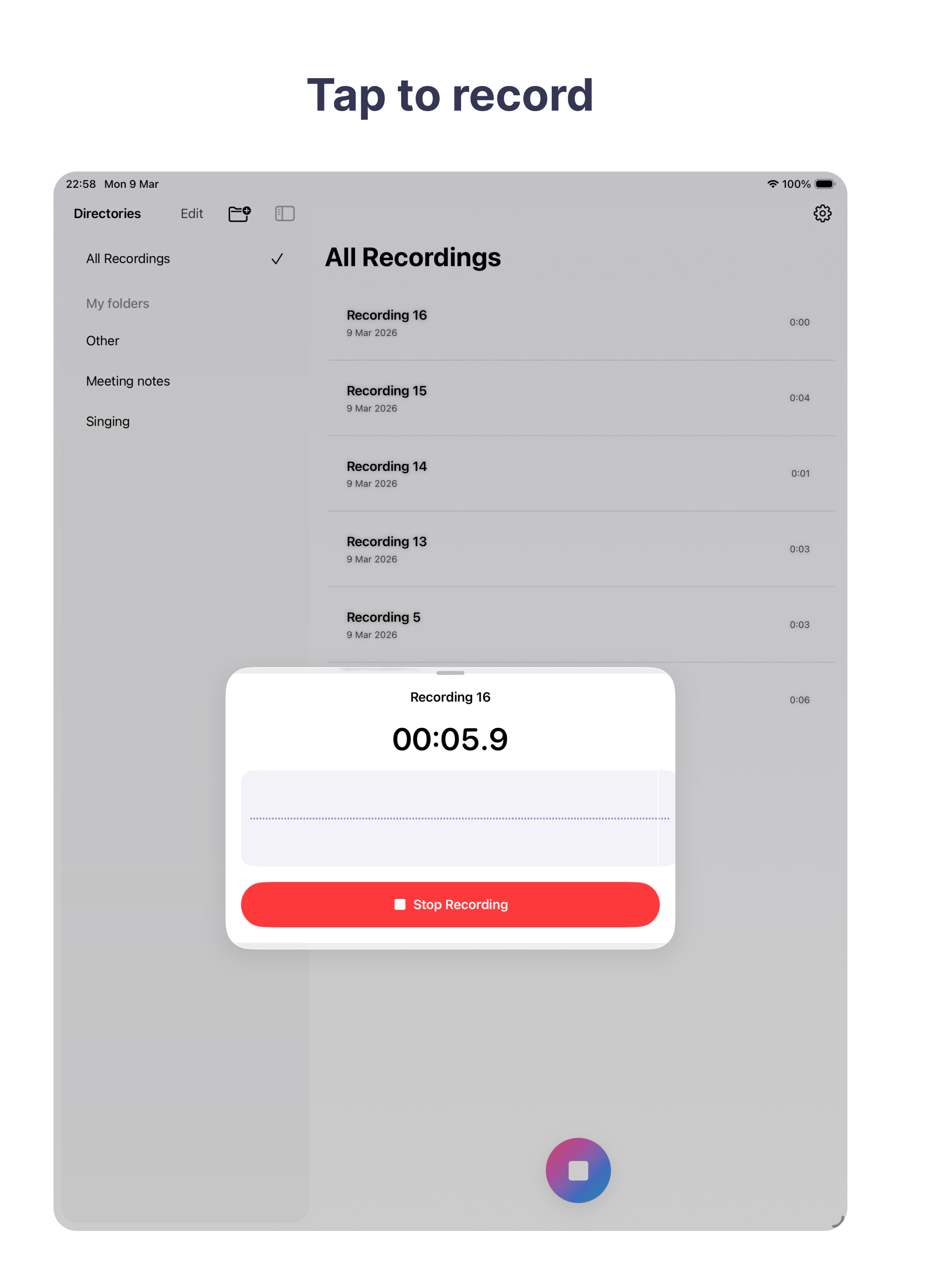 Voice Notes - Audio recorder screenshot 9