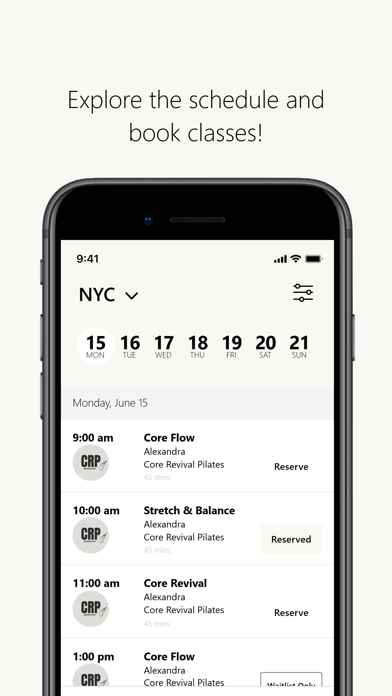 Core Revival Pilates iPhone screenshot 3 - Health & Fitness app