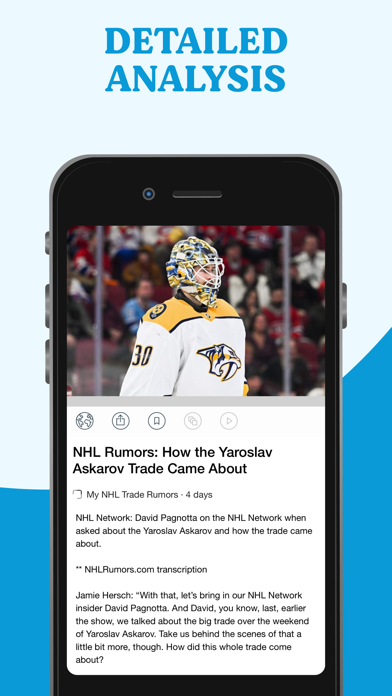 NHL Trade Rumors - Hockey News Screenshot