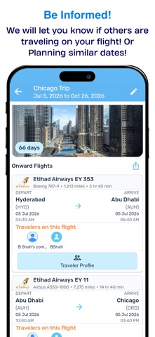 FlierLink: Find Co-Travelers screenshot