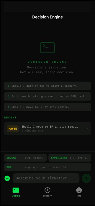 Decision Engine AI Screenshot 5 of 6