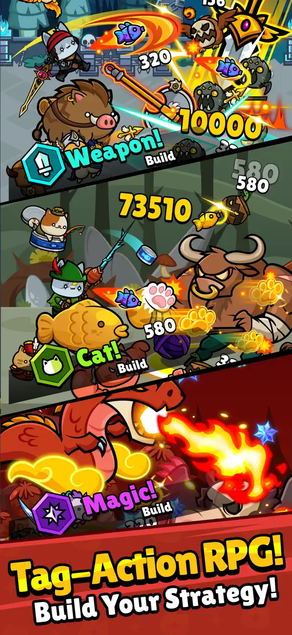 Meow Knights: Idle RPG iOS Mod IPA screenshot 4 - iOS game interface