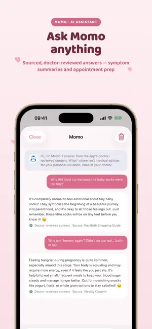 Momly AI Pregnancy Tracker screenshot 2