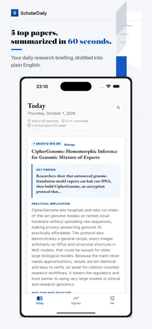 ScholarDaily: Research Briefs screenshot 1