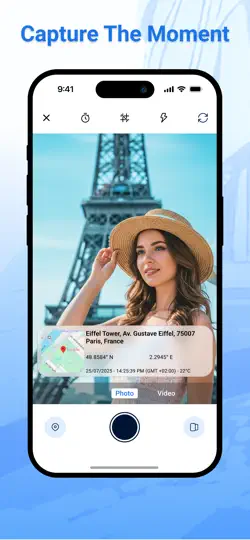 Скриншот GPS Camera Location Timestamp на iPhone 4
