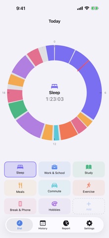24h Dial — Daily Time Tracker Screenshot 1 of 3