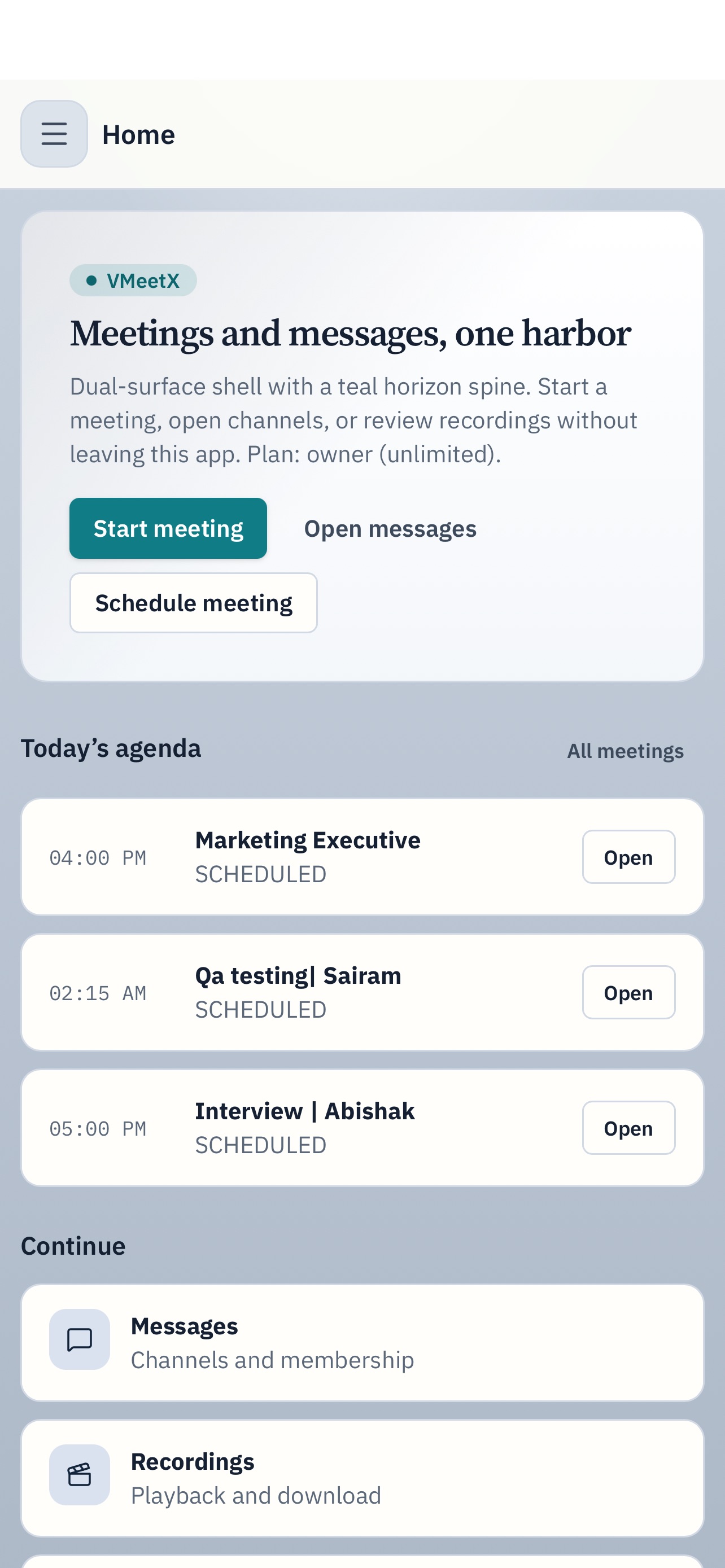 Screenshot 4 of vmeetx