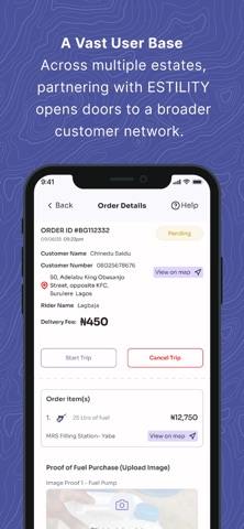 Estility Rider-vendor screenshot