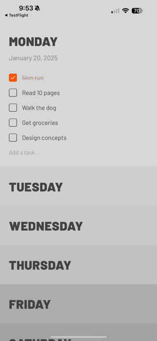 Weekstack Screenshot 2 of 3