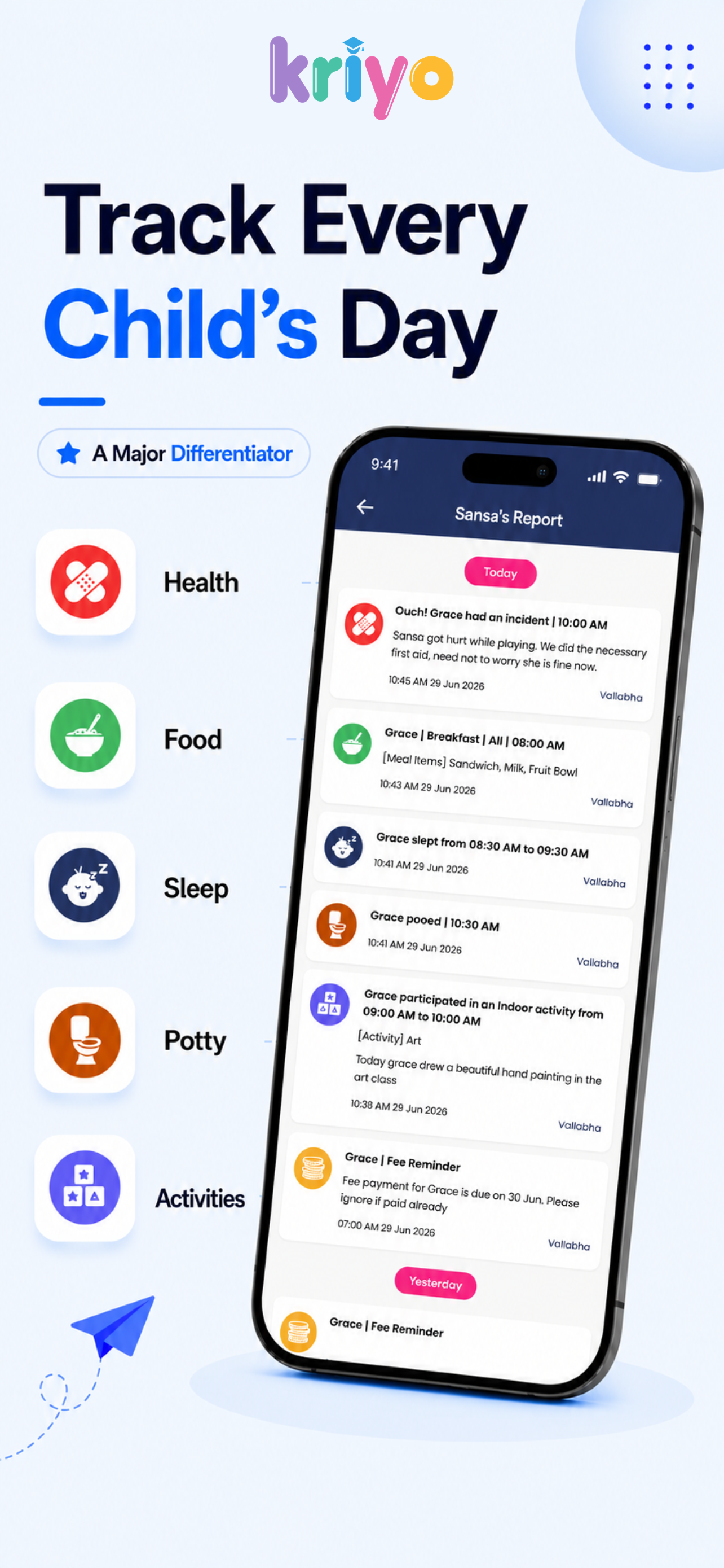 Kriyo: Preschool & Daycare App screenshot 3