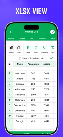 Word Editor : Docx, XLSX Edit iPhone screenshot