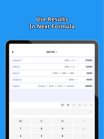 MonoTape - Calculator Memo iPad screenshot