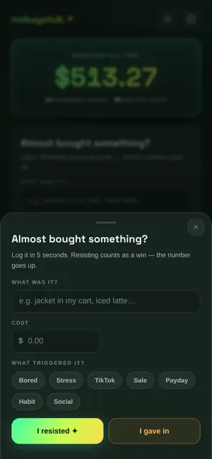 nobuyclub: No-Buy Tracker screenshot 2