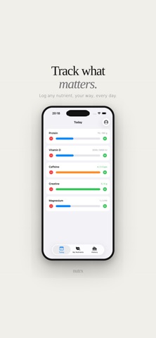 nutrx - Nutrient Tracker Screenshot 1 of 9