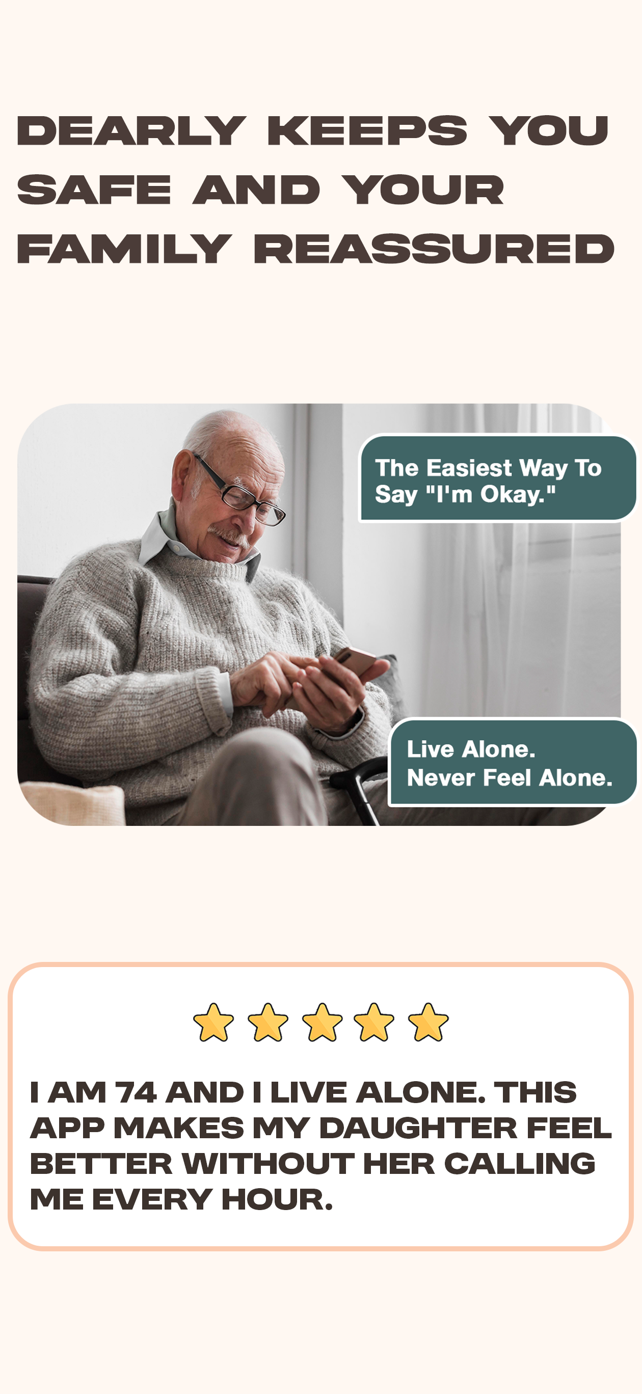 Dearly: Senior Safety Check-in