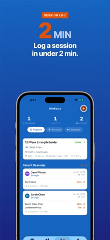 Personal Trainer Log - Rep iPhone screenshot