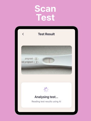 Pregnancy test checker: Bebela iPad screenshot