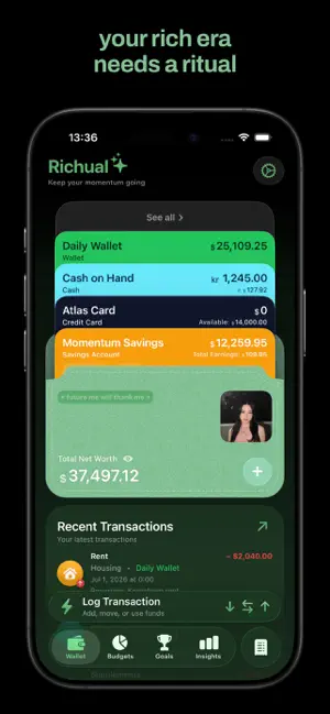 Richual: Track Budget & Wallet screenshot 1