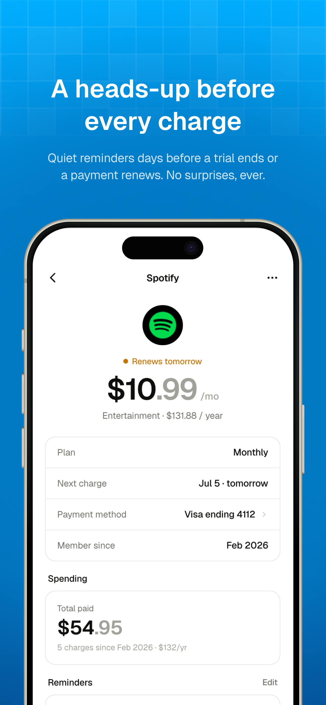 Duevo: Subscription Tracker screenshot 5