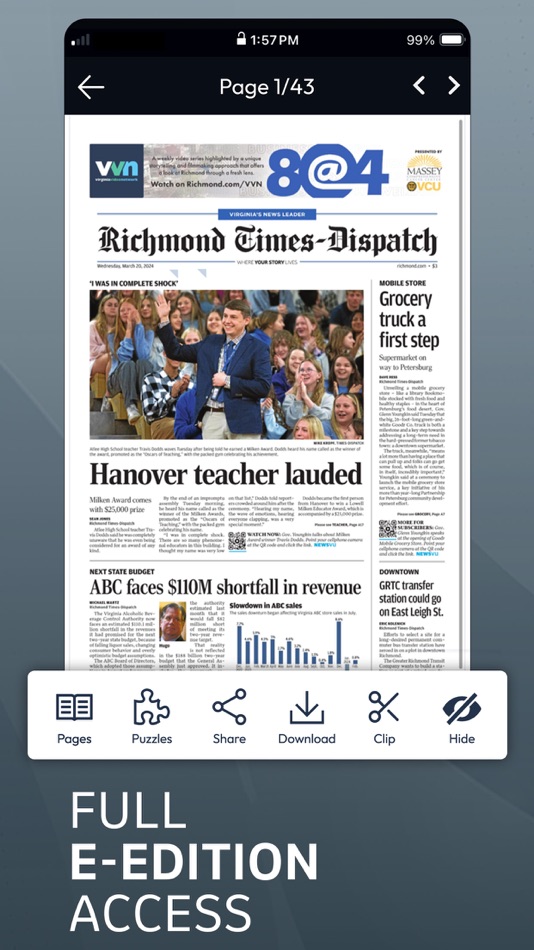 #3. Richmond Times-Dispatch (iOS) 由: BH Media Group