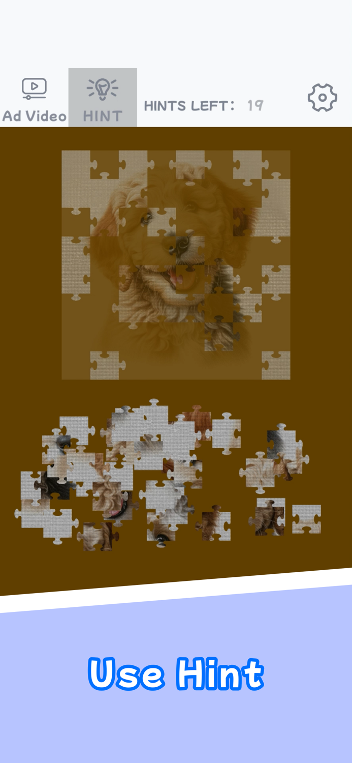 Joyful Puppy Jigsaw Puzzles