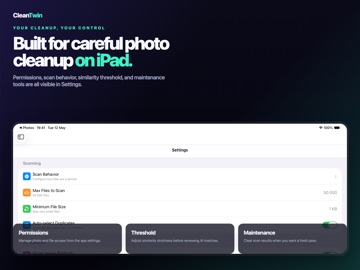 Duplicate Storage Cleaner AI iPad screenshot