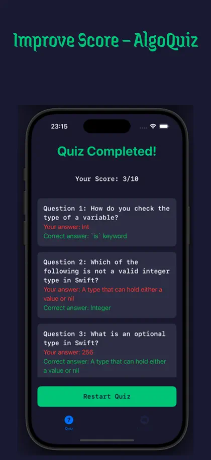 Screenshot 3 von 5 zu AlgoQuiz