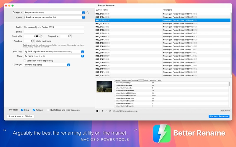 Better Rename - Bulk Renamer screenshot