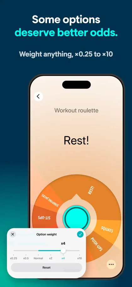 Screenshot 5 di 6 di Decide Now! Spin the Wheel