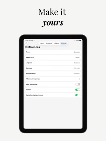 Moneta: Money Tracker & Budget iPad screenshot