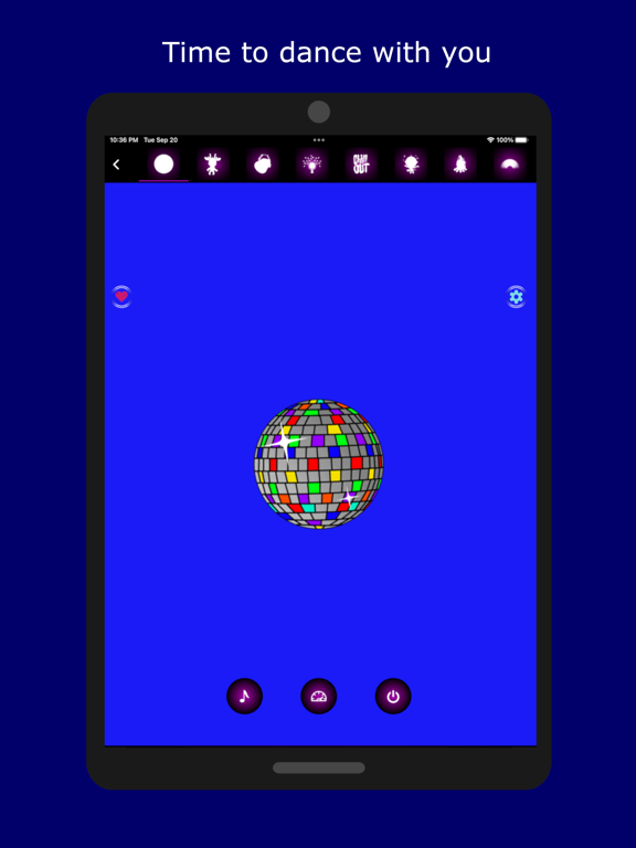 Color Lights Flashing iPad screenshot 4 - Entertainment app