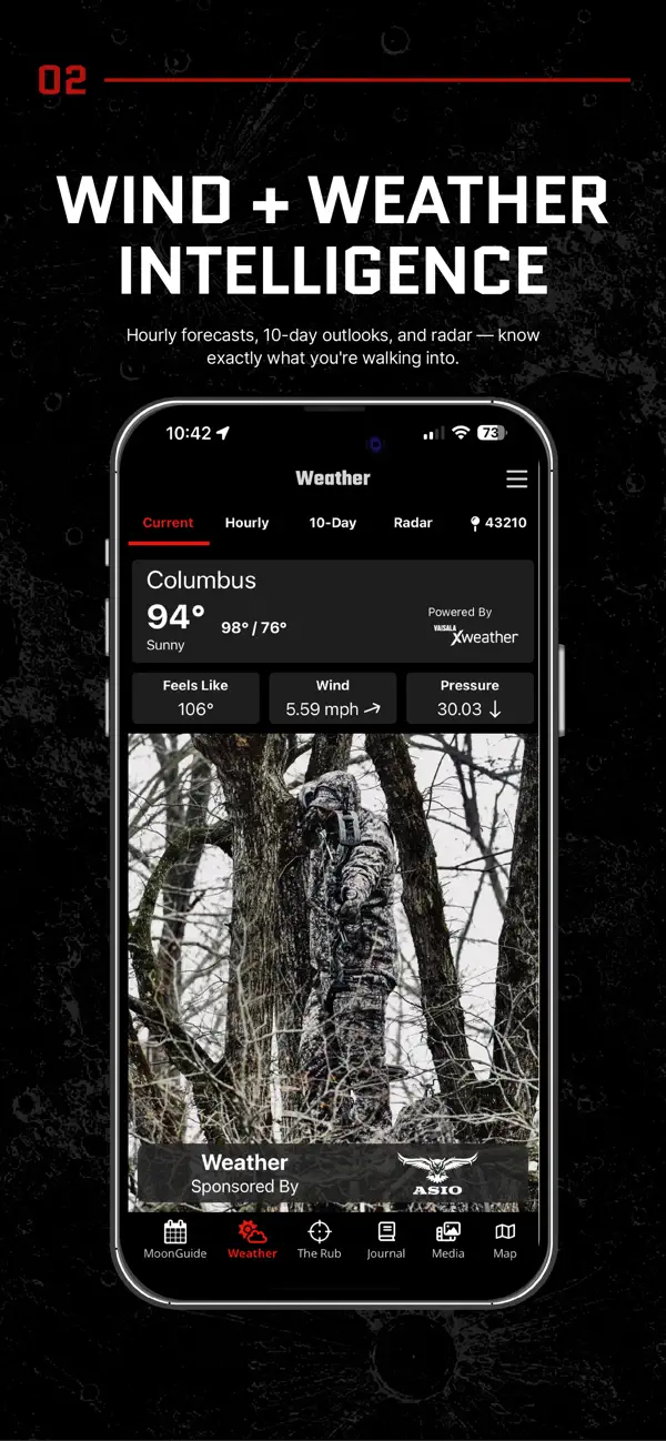 Screenshot #2 pour Deer Hunters MoonGuide 3.0