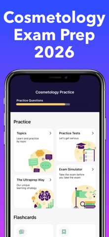 Cosmetology Practice Test 2026 iPhone screenshot