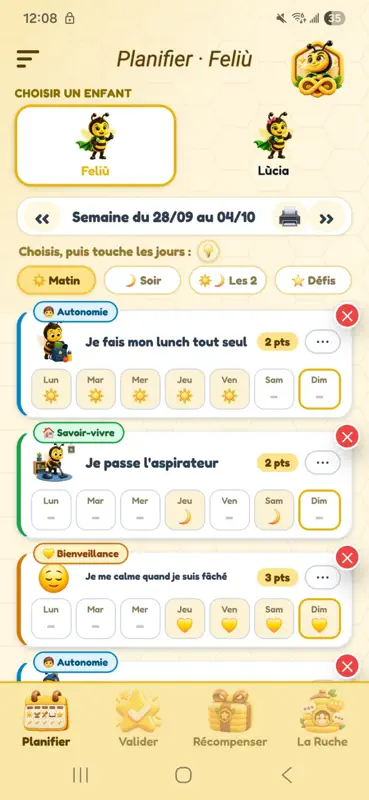 BeeProud - Routine pour enfant screenshot 2 of 10