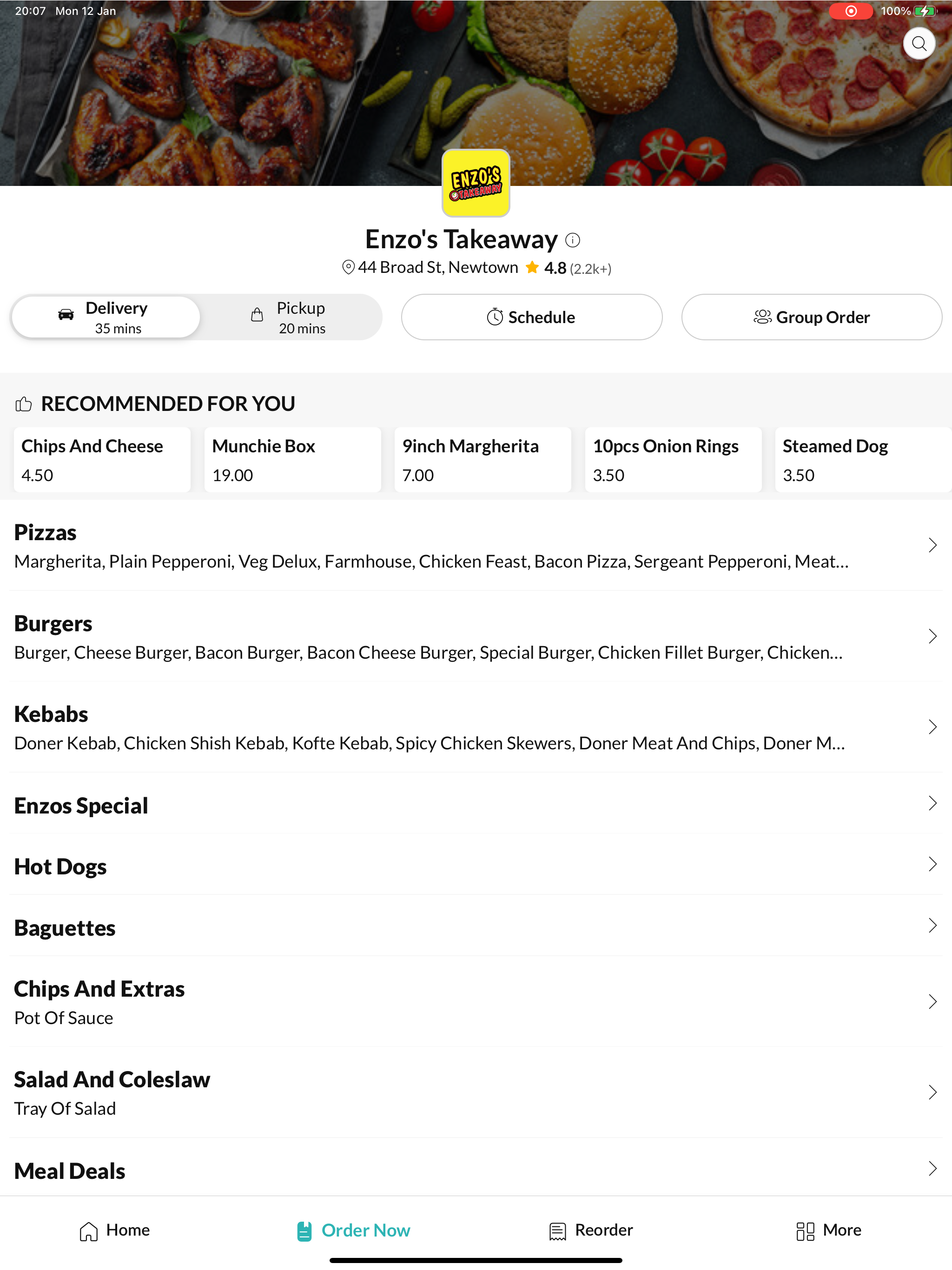 Enzo's Takeaway Newtown