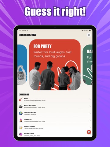 Charades: Party & Group Games iPad screenshot