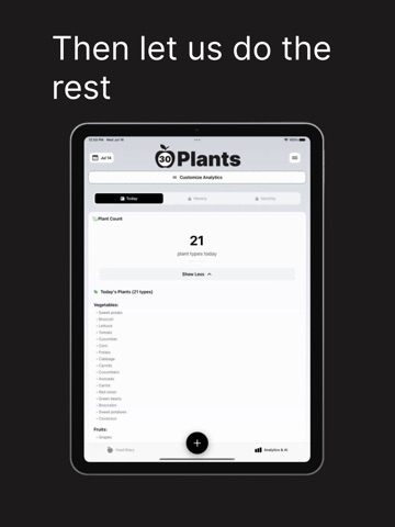 30 PLANTS: Eat Better iPad screenshot