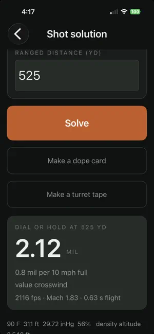 TrueBallistics screenshot 1