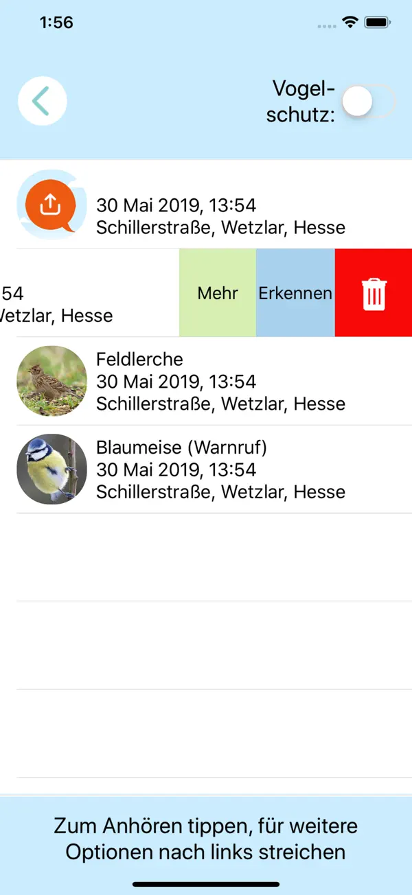Zwitschomat - Vogelerkennung iPhone App Screenshot 7 – Nachschlagewerke