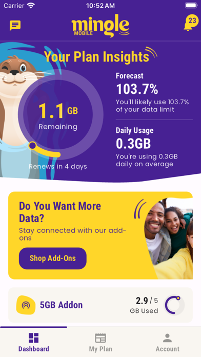 Mingle Mobile Screenshot