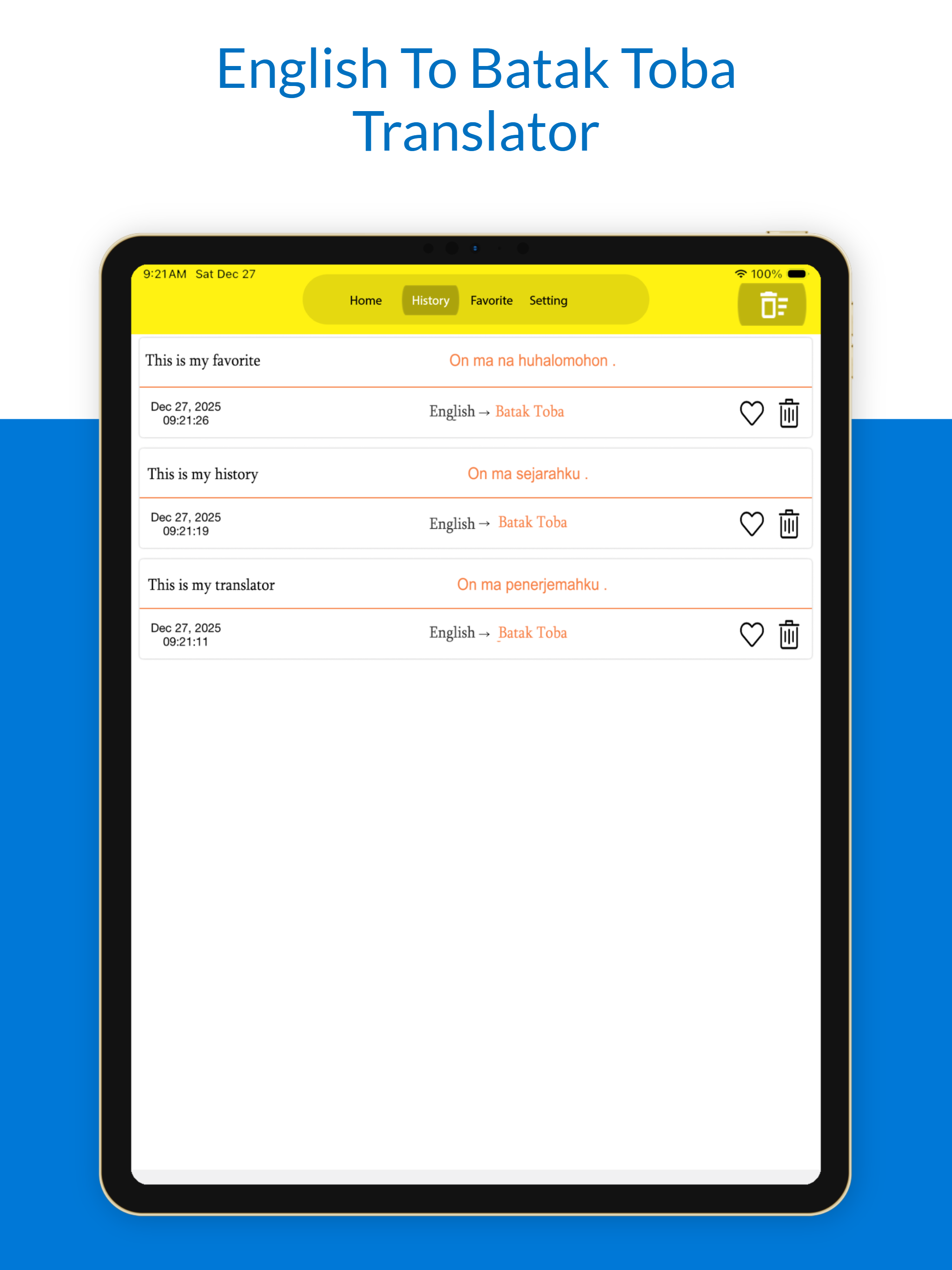 English Batak Toba Translator screenshot 9