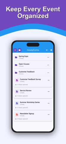HowdyForms: Event Lead Capture iPhone screenshot